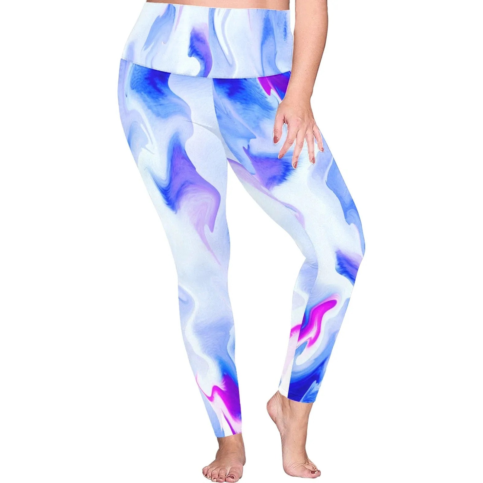 Water Color High Waisted Leggings