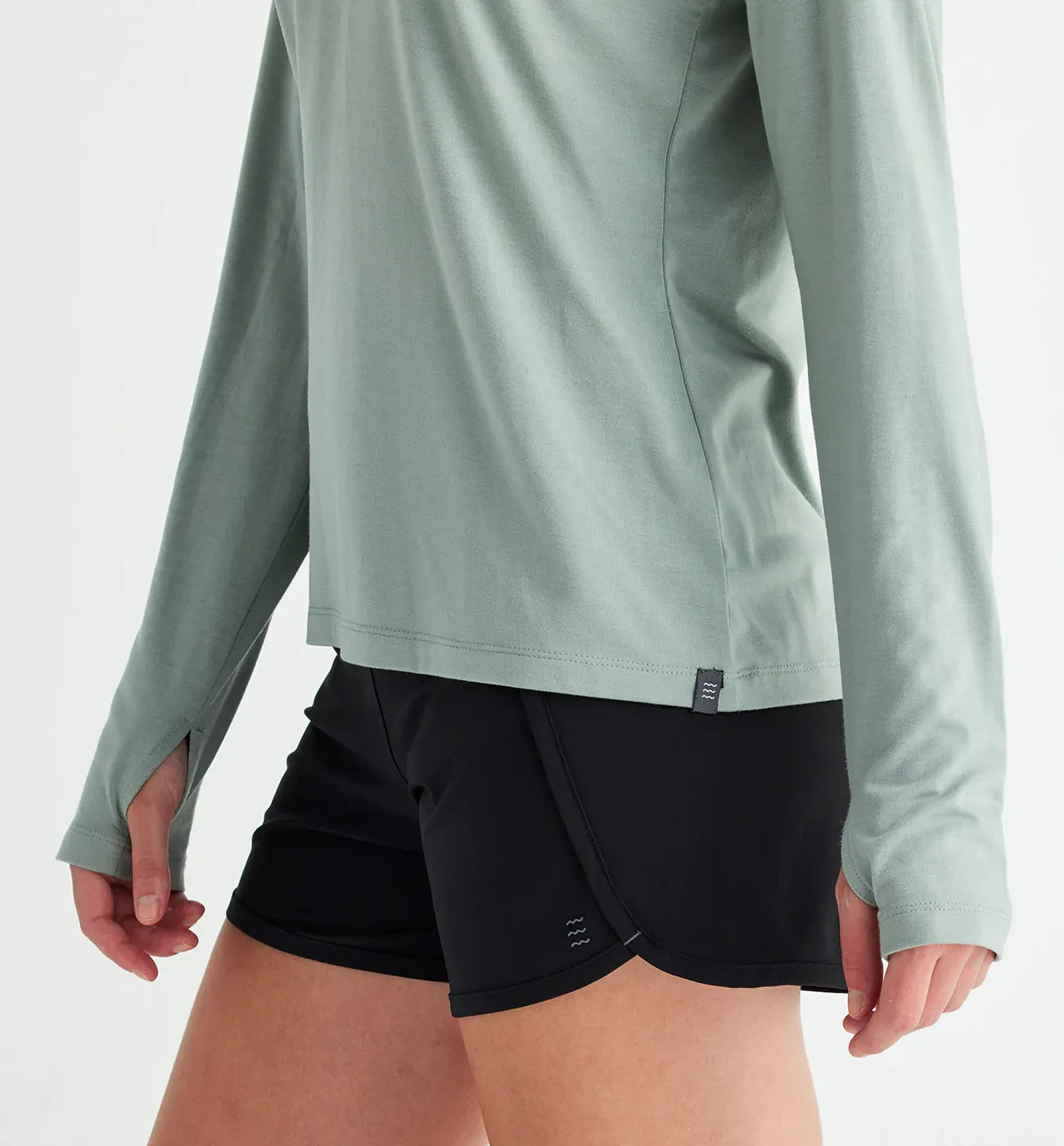 Women's Bamboo Flex Quarter Zip - Dark Sage