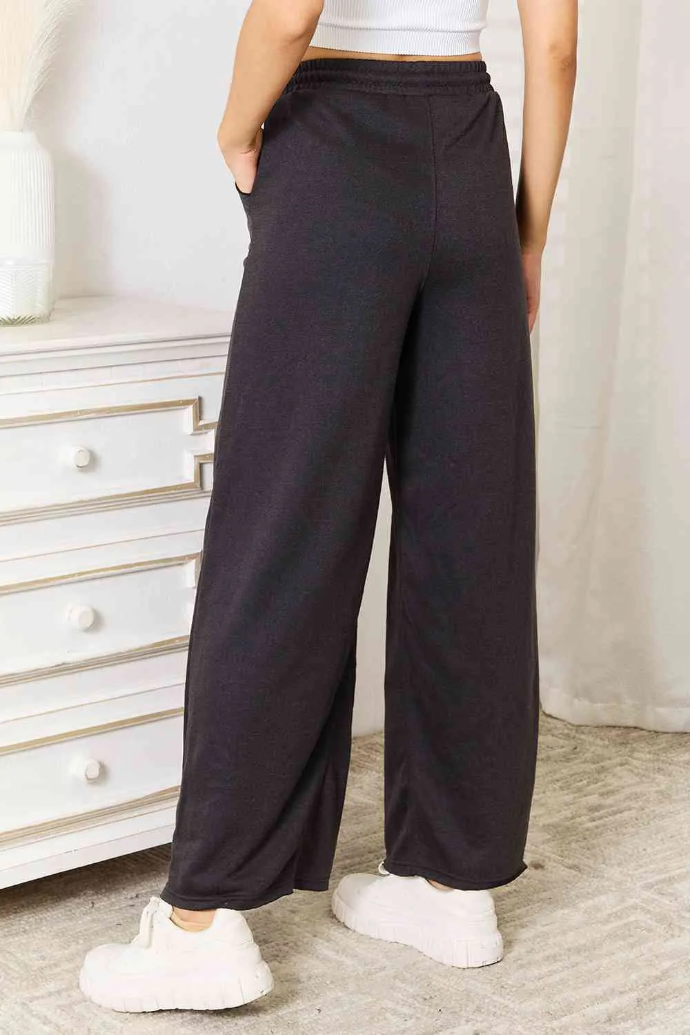 Women's Basic Bae Wide Leg Pocketed Pants