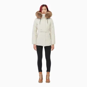 Women's JENI 2-in-1 Down Parka with Removable Bib And Natural Fur Jacket