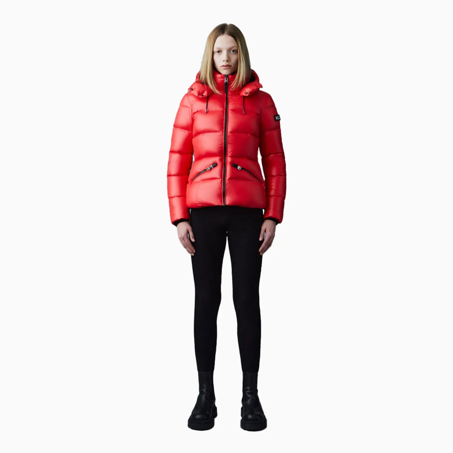 Women's MADALYN Lustrous Light Down Jacket With Hood