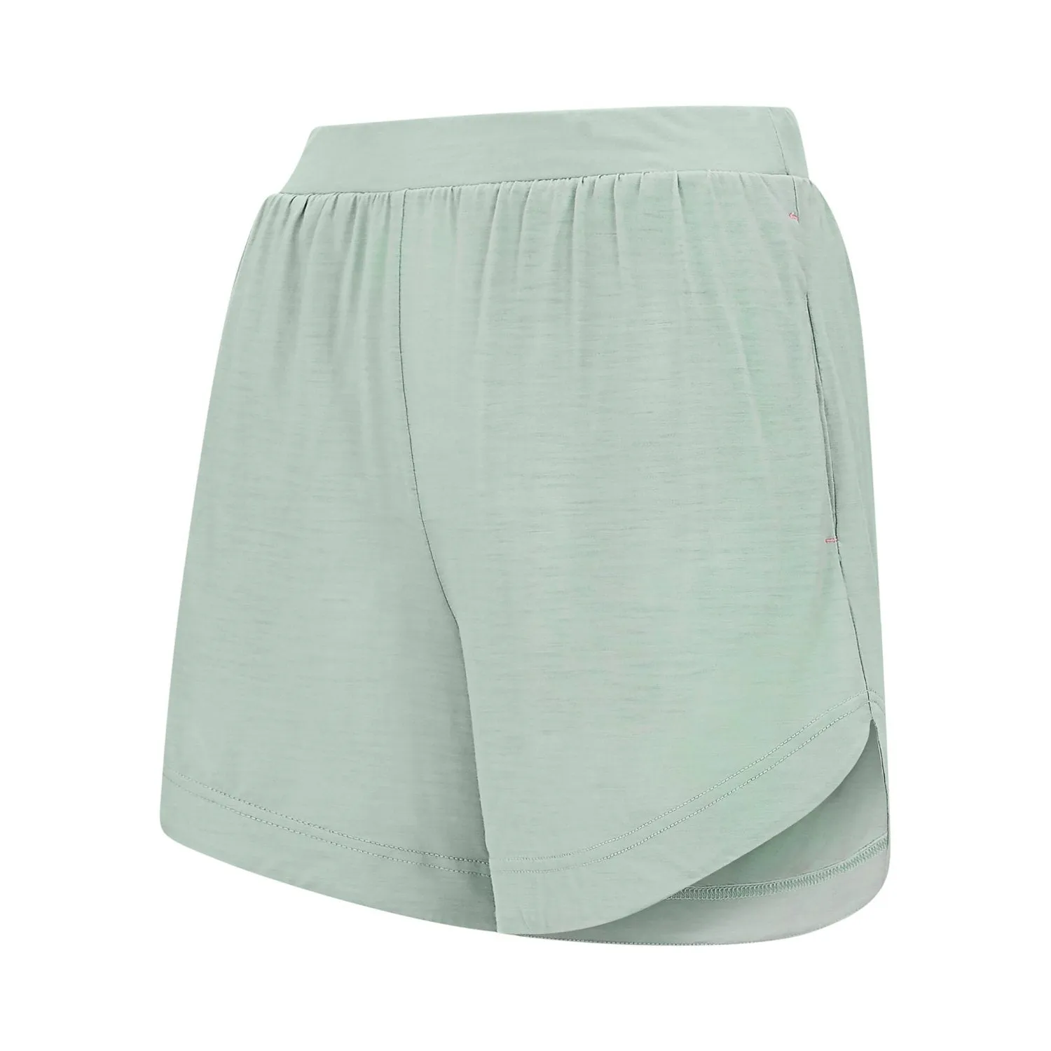 Womens Merino Shorts, Sage Green