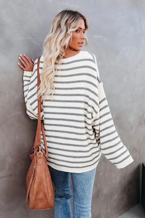 Wonder And Delight Striped Knit Sweater