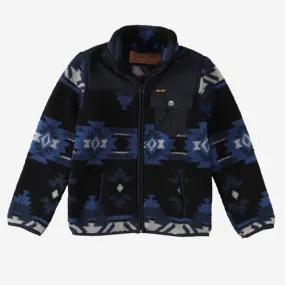 Wrangler Boys Ensign Blue Sherpa Jacket