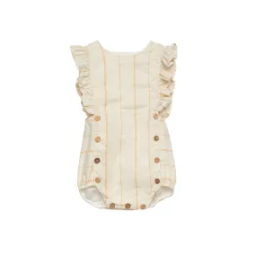 Yellowpelota romper Norma stripe yellow