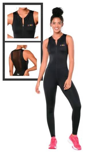 Zumba Prep Long Bodysuit With Mesh Back