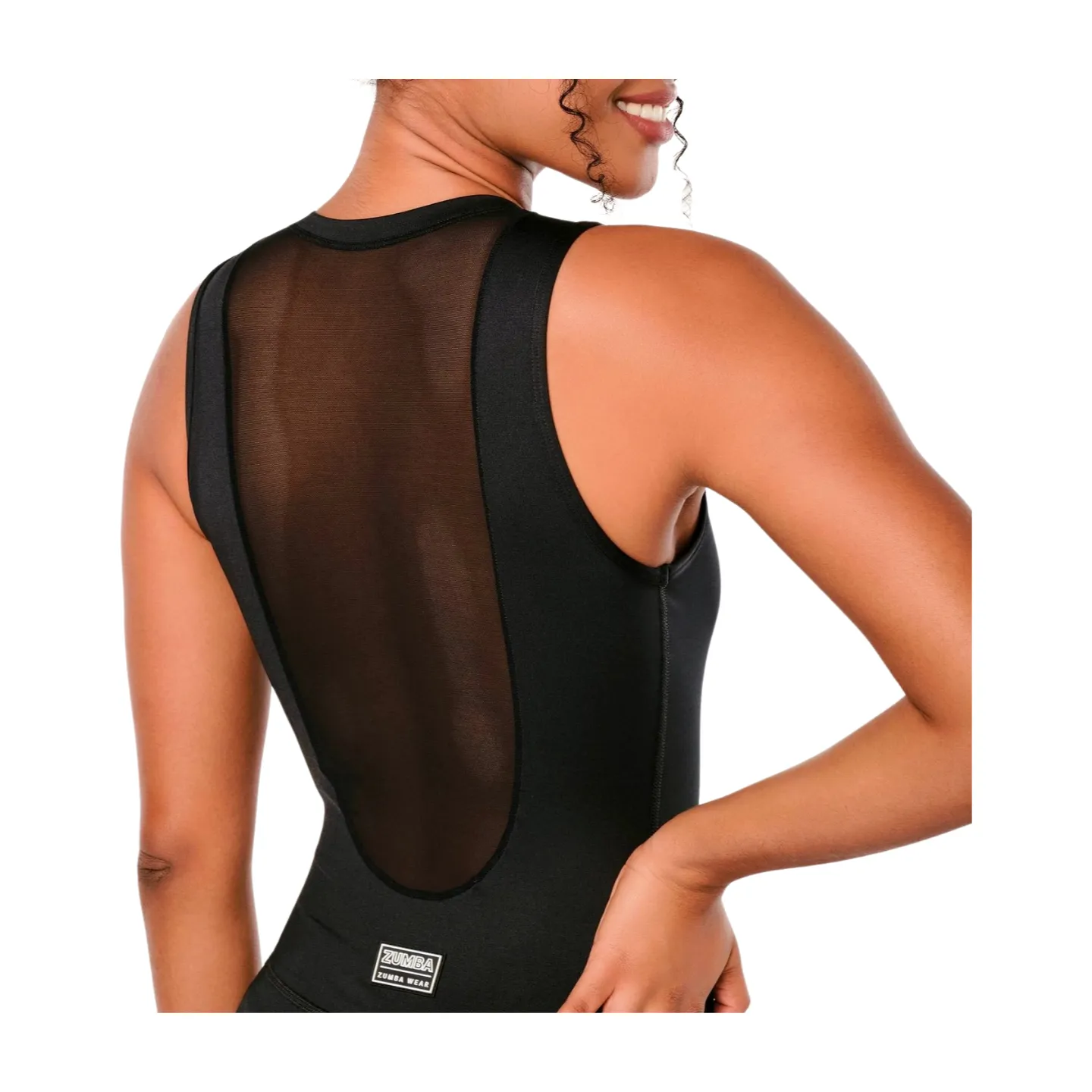 Zumba Prep Long Bodysuit With Mesh Back